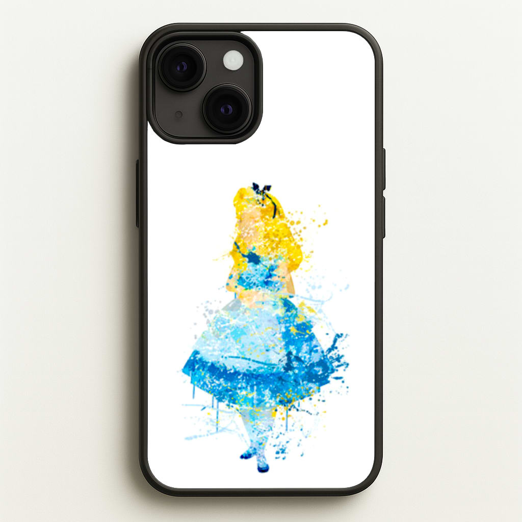 Watercolour Alice in Wonderland Fairytale - Disney Phone Case for iPhone 13 Mini