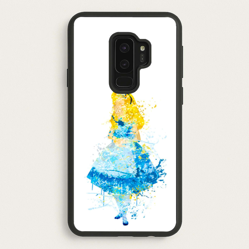 Watercolour Alice in Wonderland Fairytale - Disney Phone Case for Galaxy S9 Plus