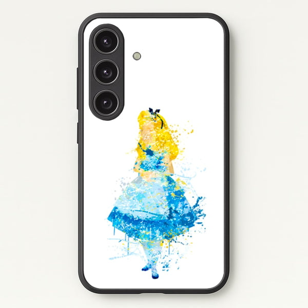 Watercolour Alice in Wonderland Fairytale - Disney Phone Case for Galaxy S24