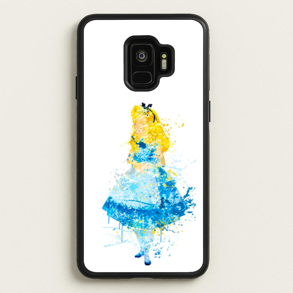 Watercolour Alice in Wonderland Fairytale - Disney Phone Case for Galaxy S9