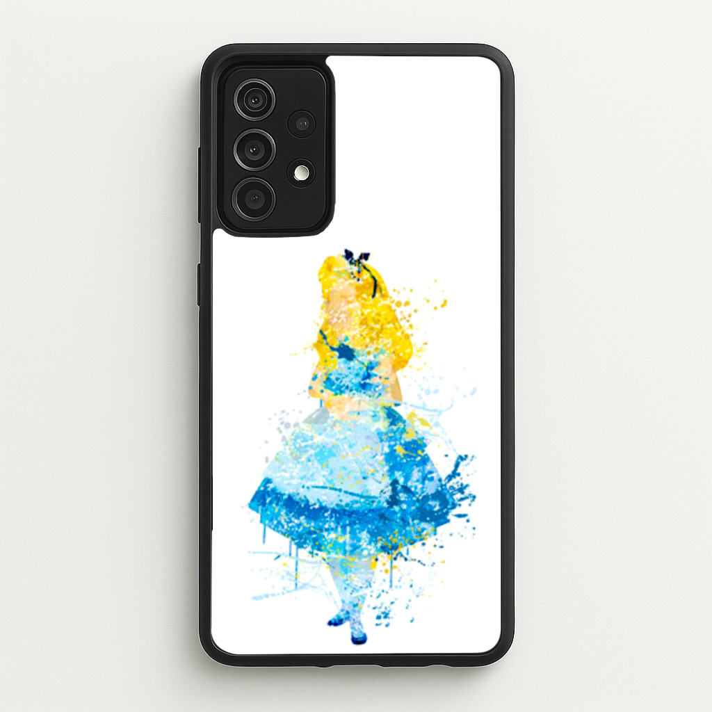 Watercolour Alice in Wonderland Fairytale - Disney Phone Case for Galaxy A52 / A52s