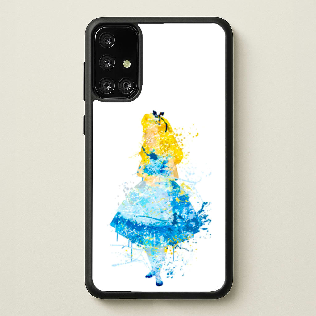 Watercolour Alice in Wonderland Fairytale - Disney Phone Case for Galaxy A71