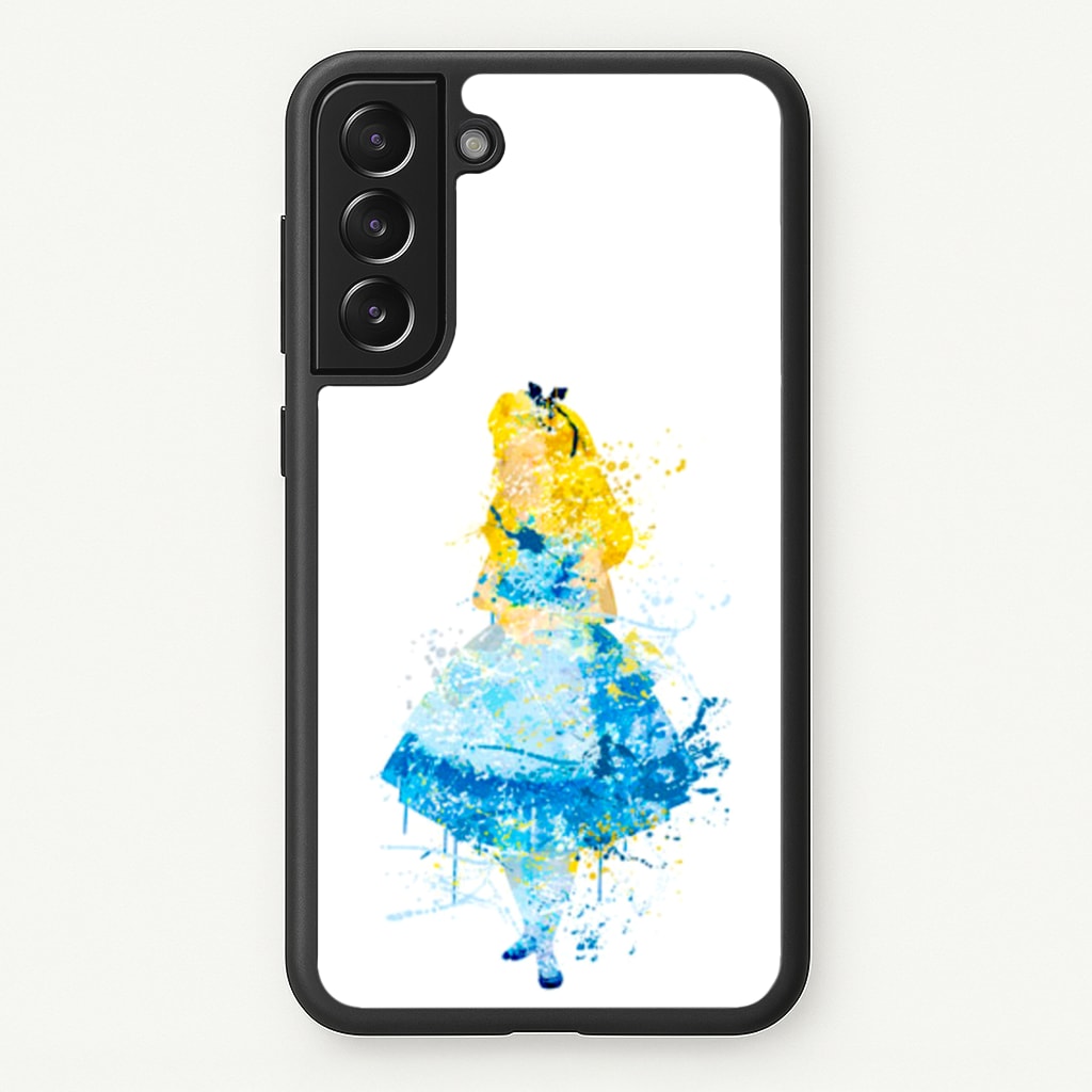Watercolour Alice in Wonderland Fairytale - Disney Phone Case for Galaxy S21FE