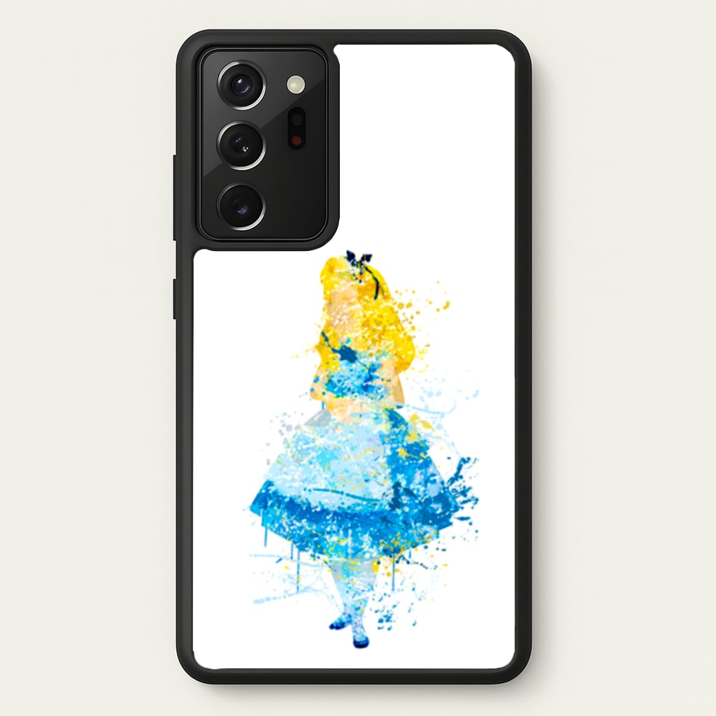 Watercolour Alice in Wonderland Fairytale - Disney Phone Case for Galaxy Note 20 Ultra