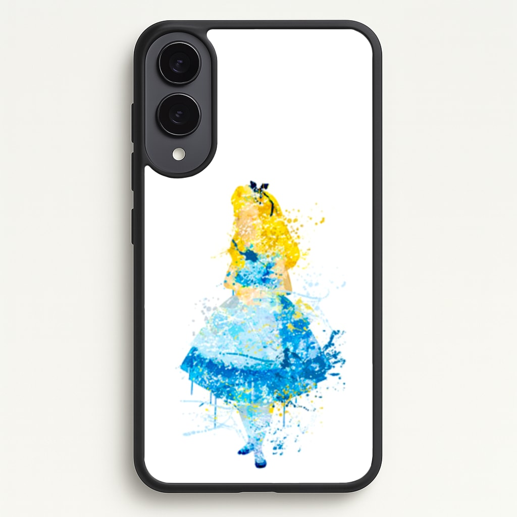 Watercolour Alice in Wonderland Fairytale - Disney Phone Case for Galaxy S25 Edge