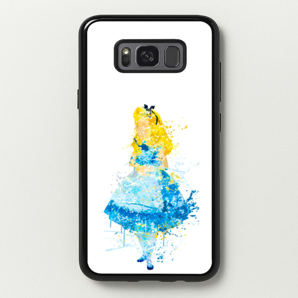 Watercolour Alice in Wonderland Fairytale - Disney Phone Case for Galaxy S8 Plus