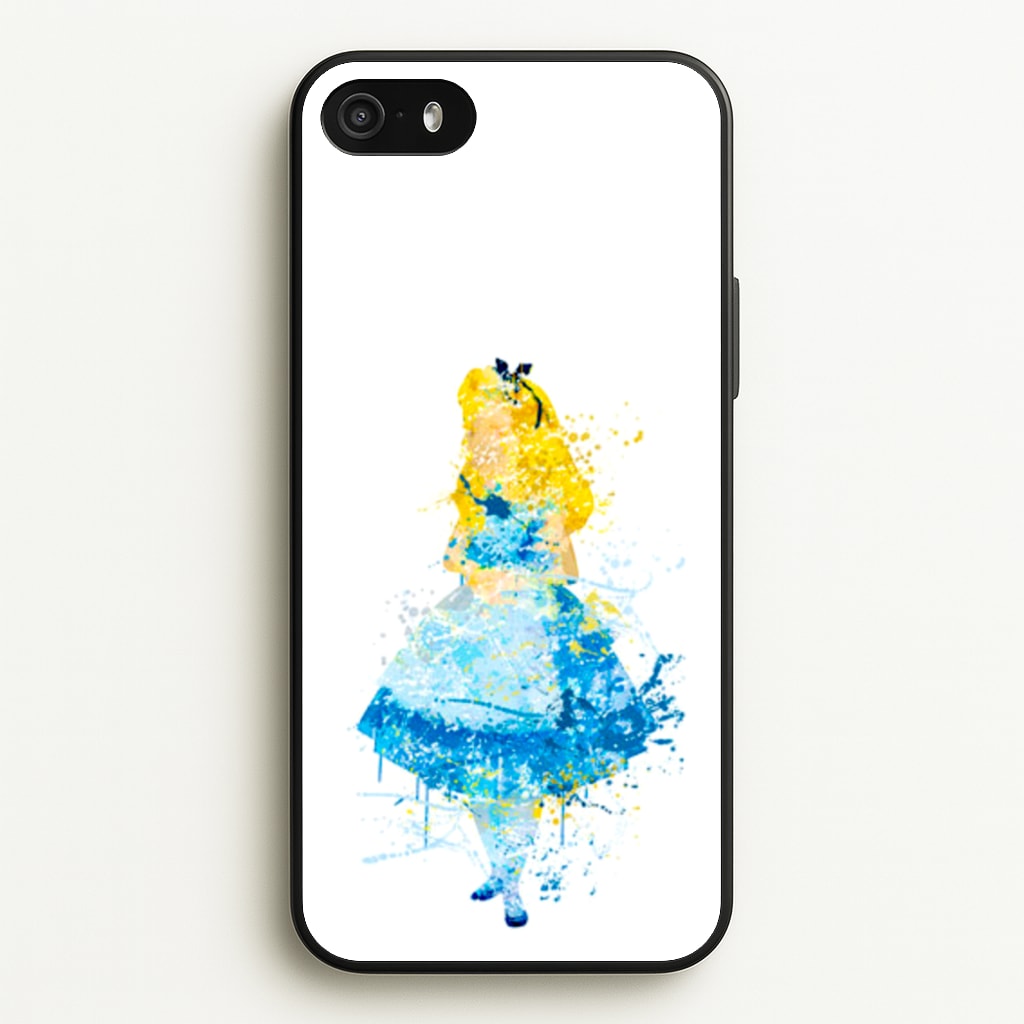 Watercolour Alice in Wonderland Fairytale - Disney Phone Case for iPhone 5 / 5s / SE 2016