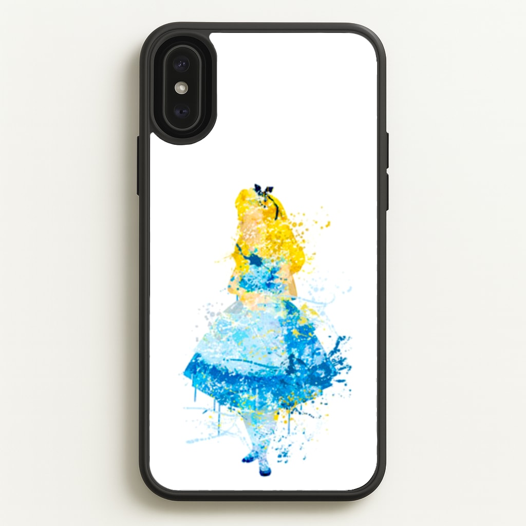 Watercolour Alice in Wonderland Fairytale - Disney Phone Case for iPhone XS Max