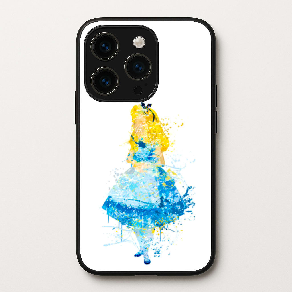 Watercolour Alice in Wonderland Fairytale - Disney Phone Case for iPhone 14 Pro