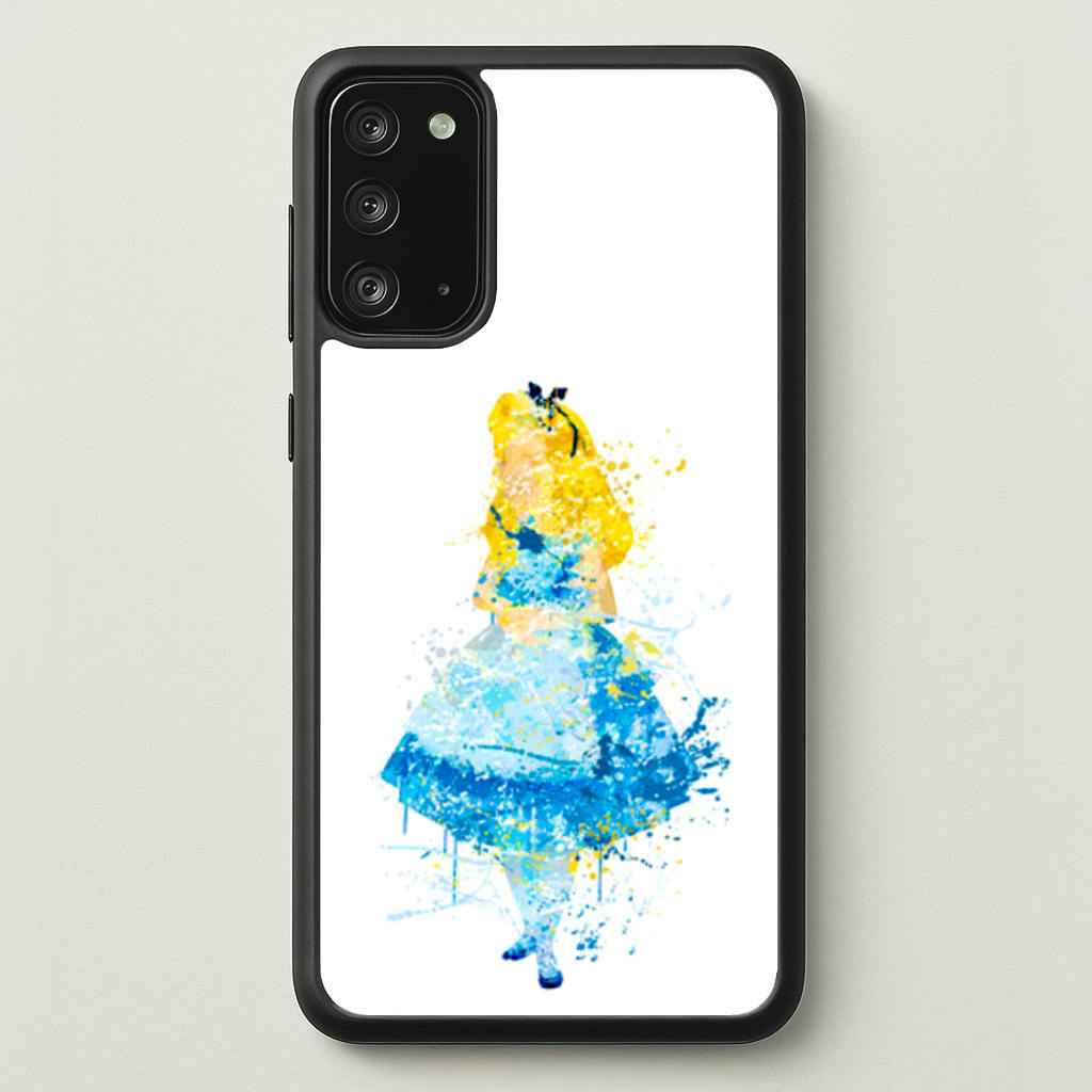 Watercolour Alice in Wonderland Fairytale - Disney Phone Case for Galaxy Note 20