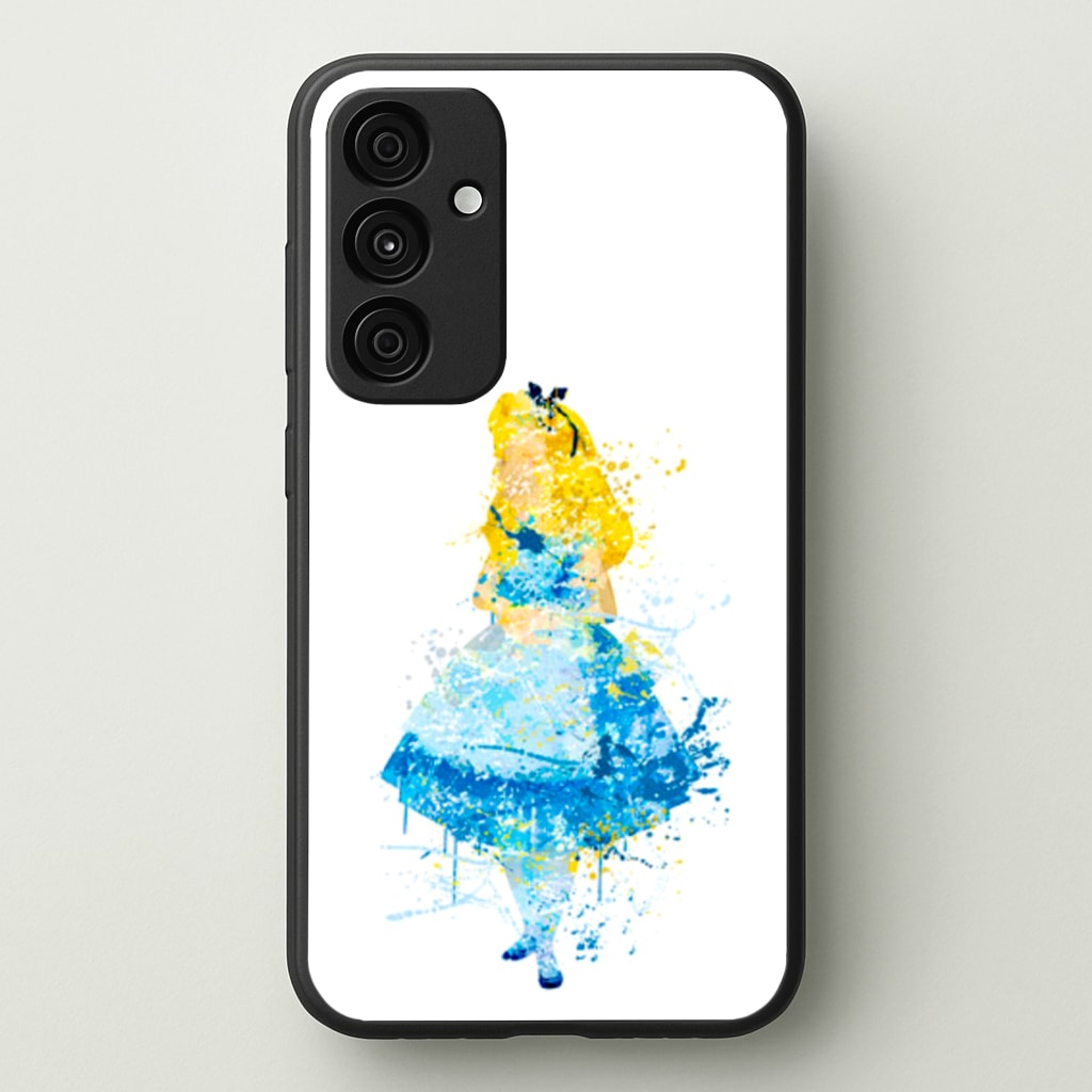 Watercolour Alice in Wonderland Fairytale - Disney Phone Case for Galaxy A35
