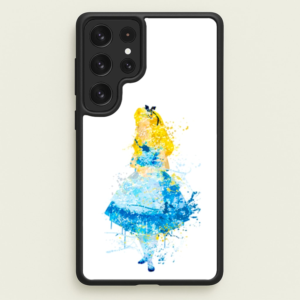 Watercolour Alice in Wonderland Fairytale - Disney Phone Case for Galaxy S22 Ultra