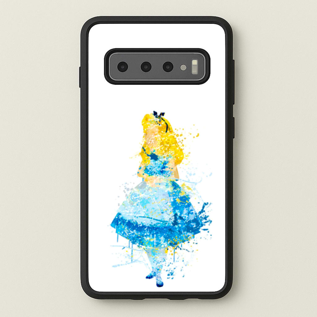 Watercolour Alice in Wonderland Fairytale - Disney Phone Case for Galaxy S10