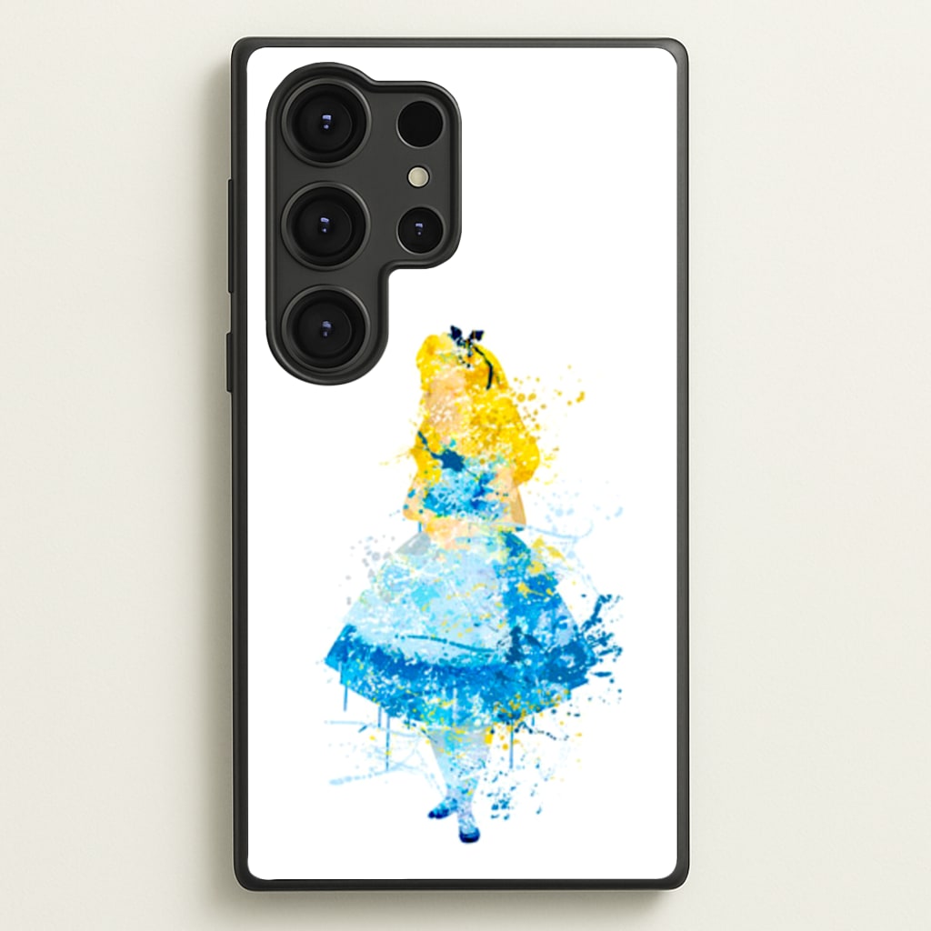 Watercolour Alice in Wonderland Fairytale - Disney Phone Case for Galaxy S25 Ultra