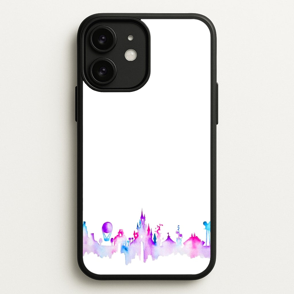 Watercolour Fairytaleland Paris - Disney Phone Case for iPhone 11