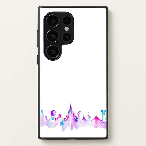 Watercolour Fairytaleland Paris - Disney Phone Case for Galaxy S24 Ultra