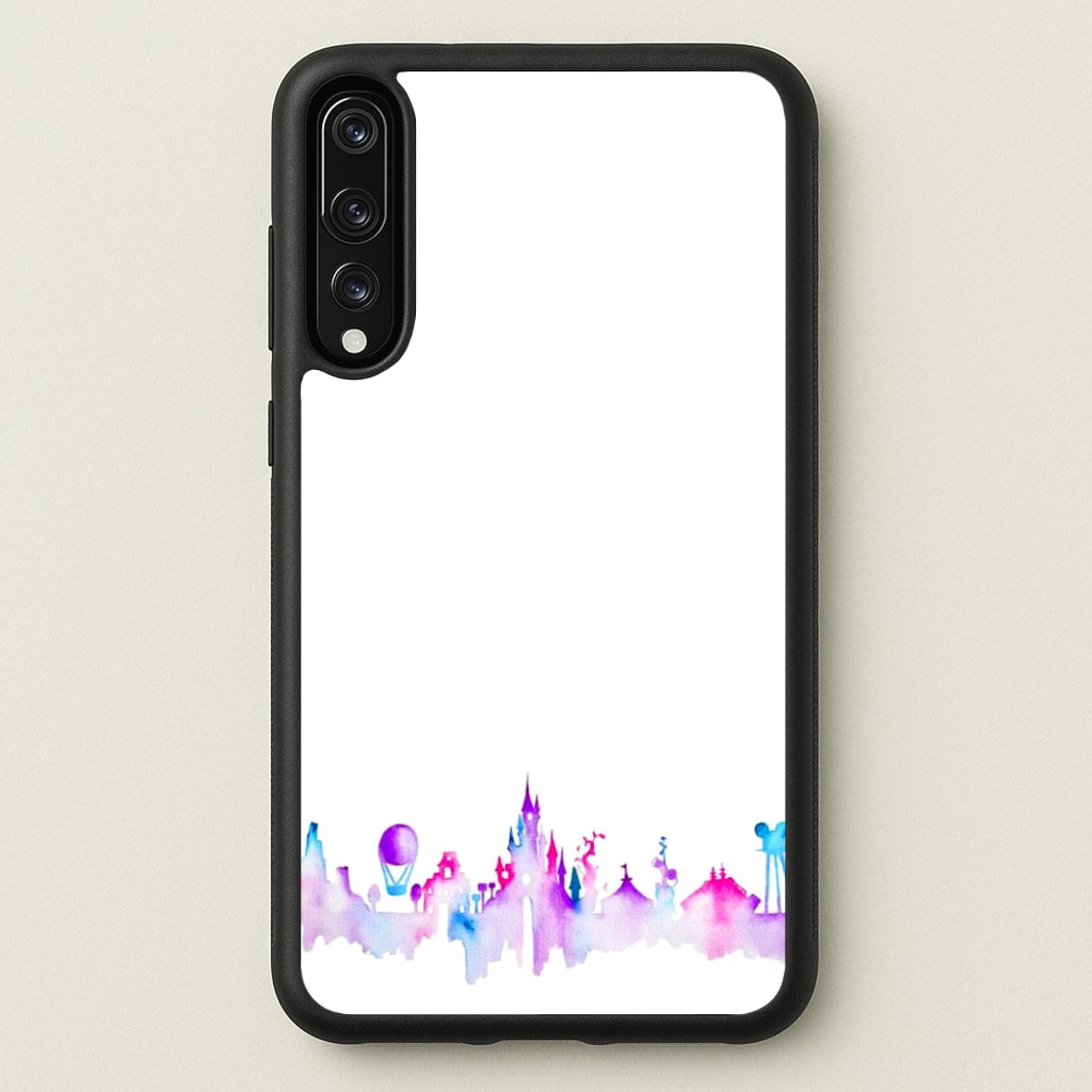 Watercolour Fairytaleland Paris - Disney Phone Case for Huawei P20 Pro