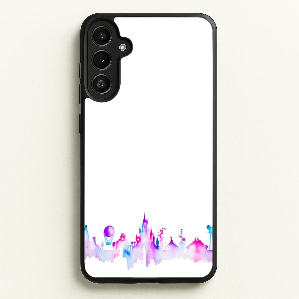 Watercolour Fairytaleland Paris - Disney Phone Case for Galaxy A34