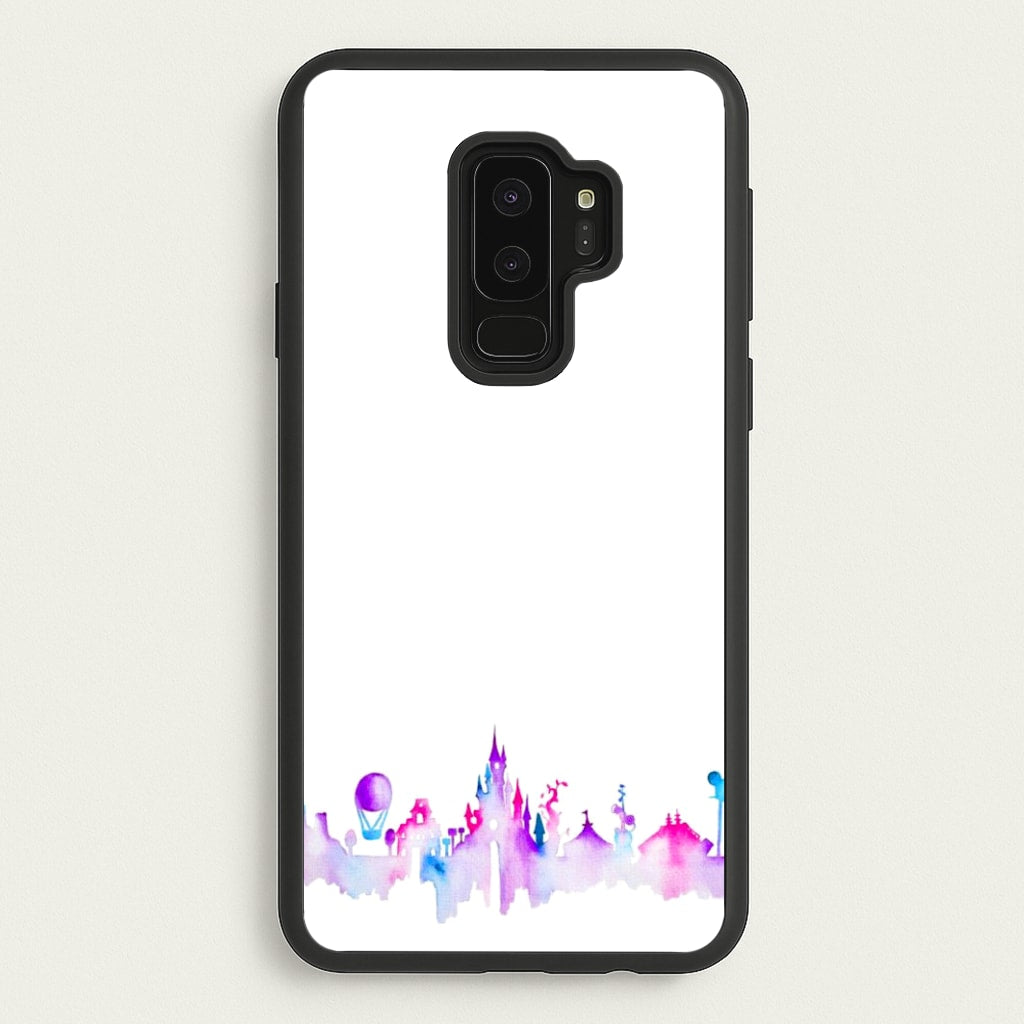 Watercolour Fairytaleland Paris - Disney Phone Case for Galaxy S9 Plus