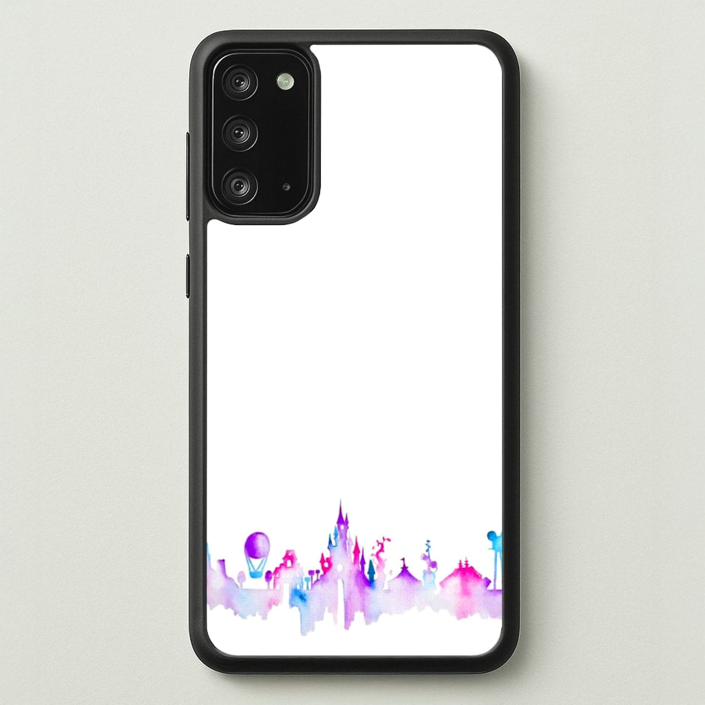 Watercolour Fairytaleland Paris - Disney Phone Case for Galaxy Note 20