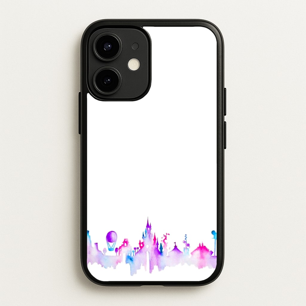 Watercolour Fairytaleland Paris - Disney Phone Case for iPhone 12 Mini