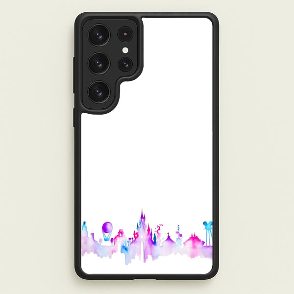 Watercolour Fairytaleland Paris - Disney Phone Case for Galaxy S23 Ultra