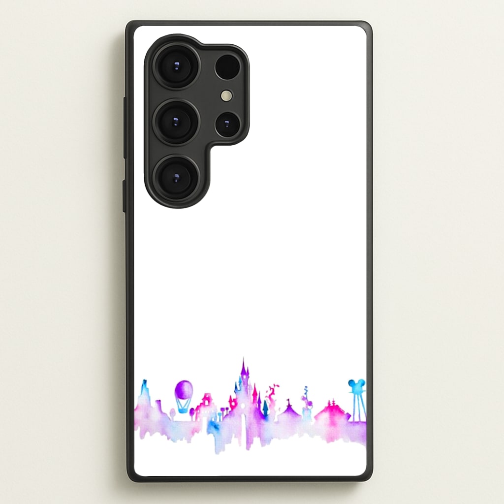 Watercolour Fairytaleland Paris - Disney Phone Case for Galaxy S25 Ultra