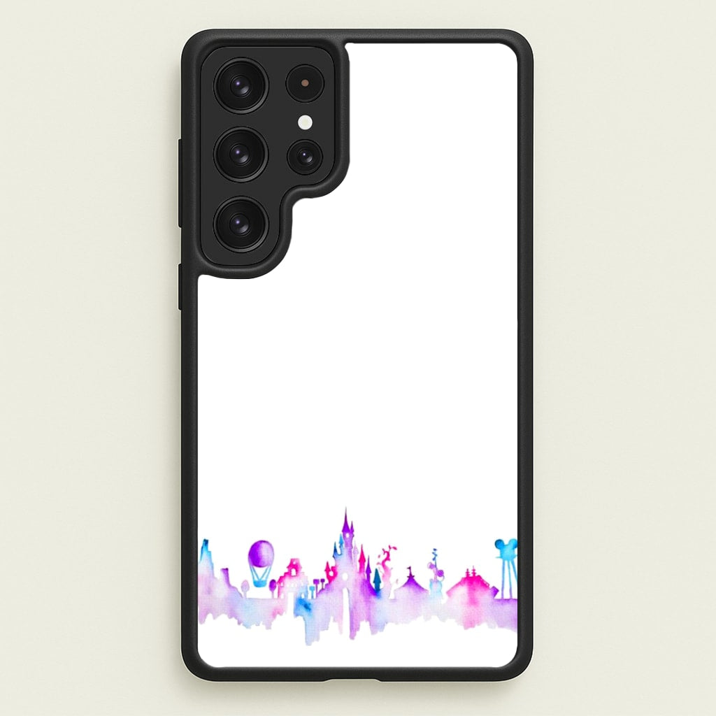 Watercolour Fairytaleland Paris - Disney Phone Case for Galaxy S22 Ultra