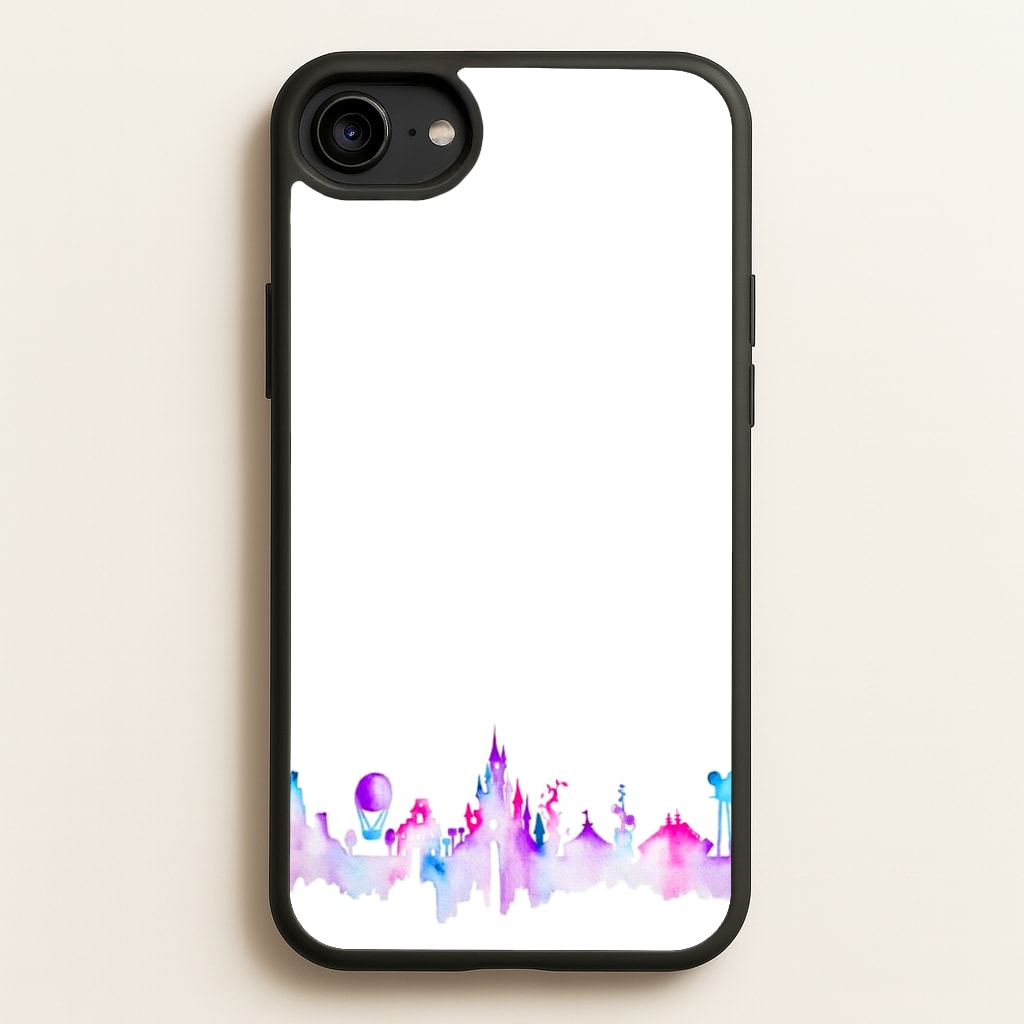 Watercolour Fairytaleland Paris - Disney Phone Case for iPhone 6 / 7 / 8 / SE