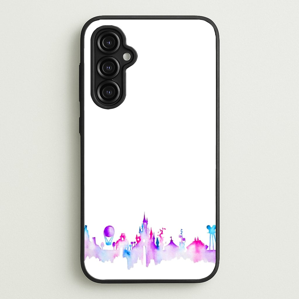 Watercolour Fairytaleland Paris - Disney Phone Case for Galaxy A14