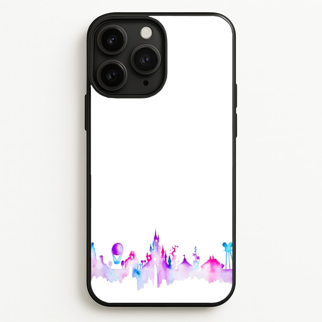 Watercolour Fairytaleland Paris - Disney Phone Case for iPhone 11 Pro Max