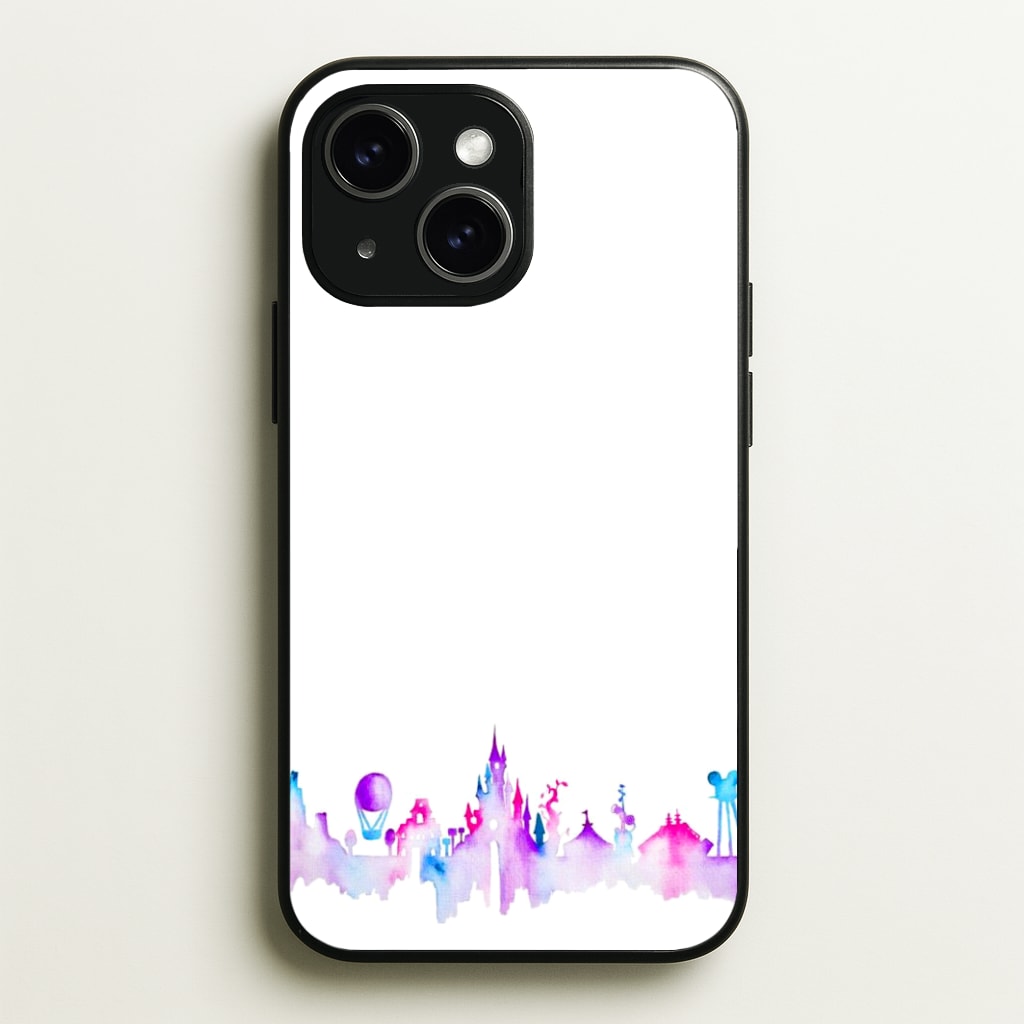 Watercolour Fairytaleland Paris - Disney Phone Case for iPhone 15 Plus