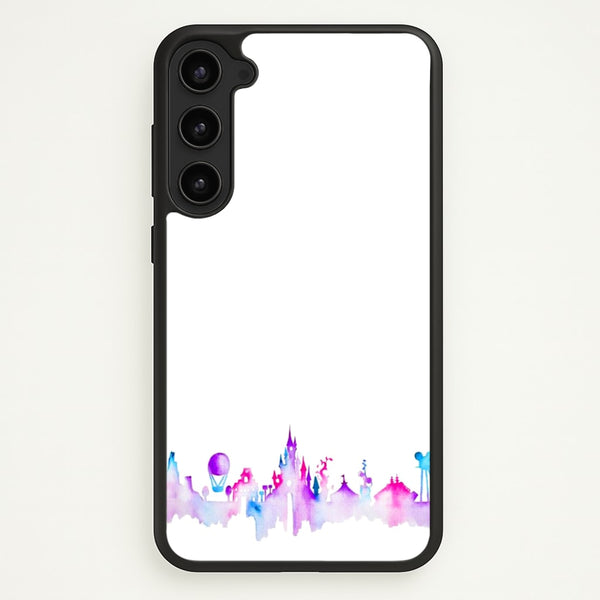 Watercolour Fairytaleland Paris - Disney Phone Case for Galaxy S23