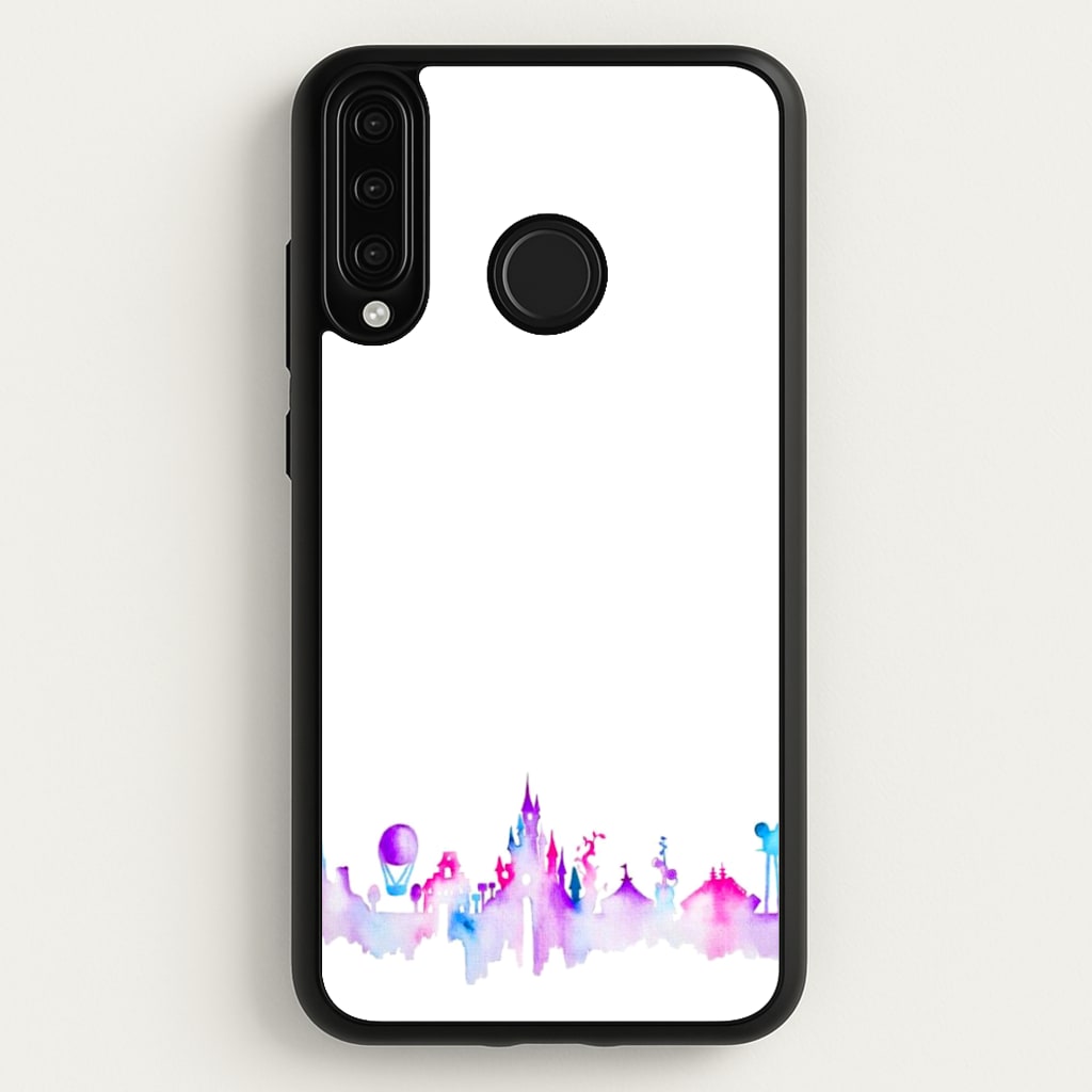 Watercolour Fairytaleland Paris - Disney Phone Case for Huawei P30 Lite
