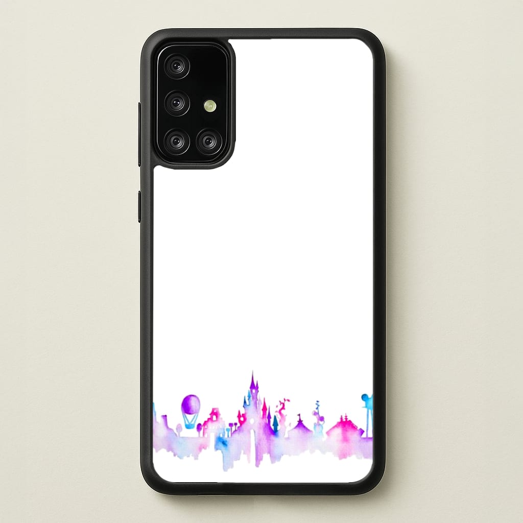 Watercolour Fairytaleland Paris - Disney Phone Case for Galaxy A71