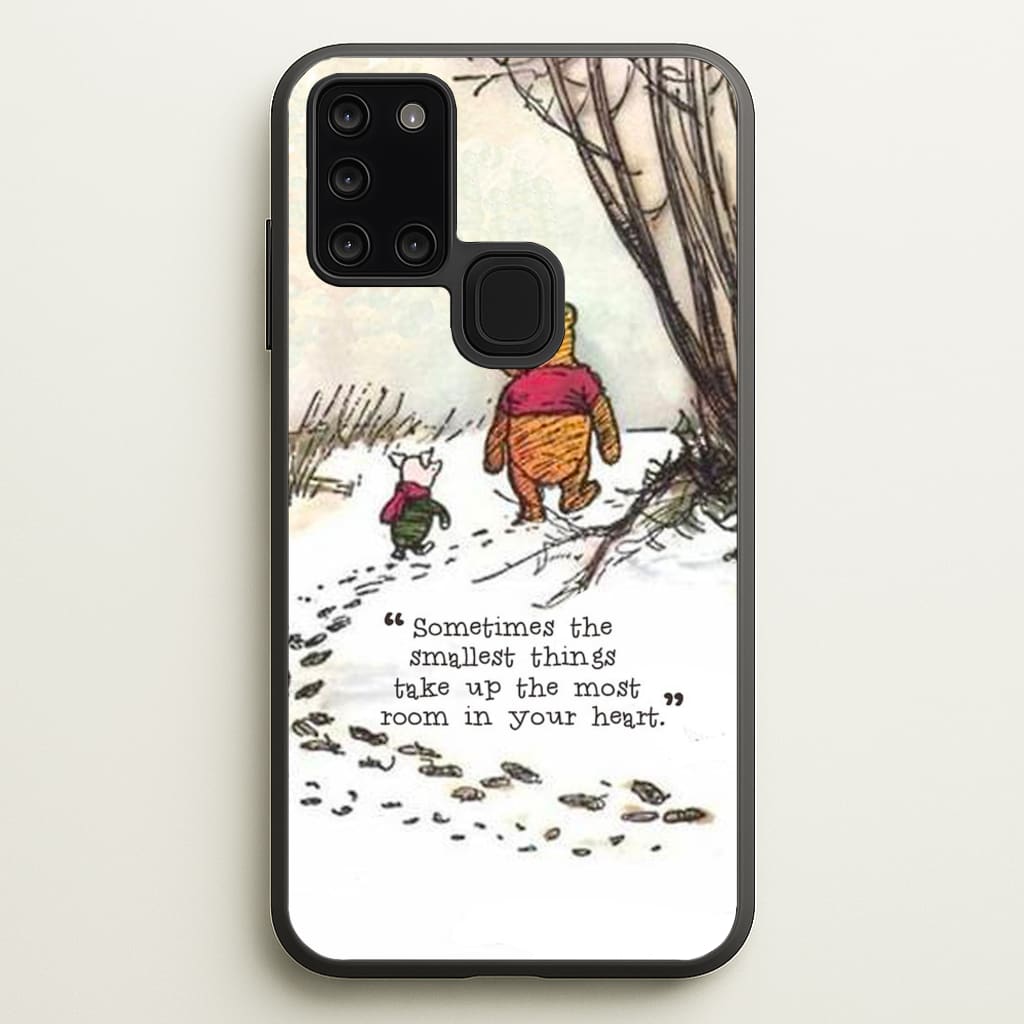 Sometimes The Smallest Things - Disney Phone Case for Galaxy A21s