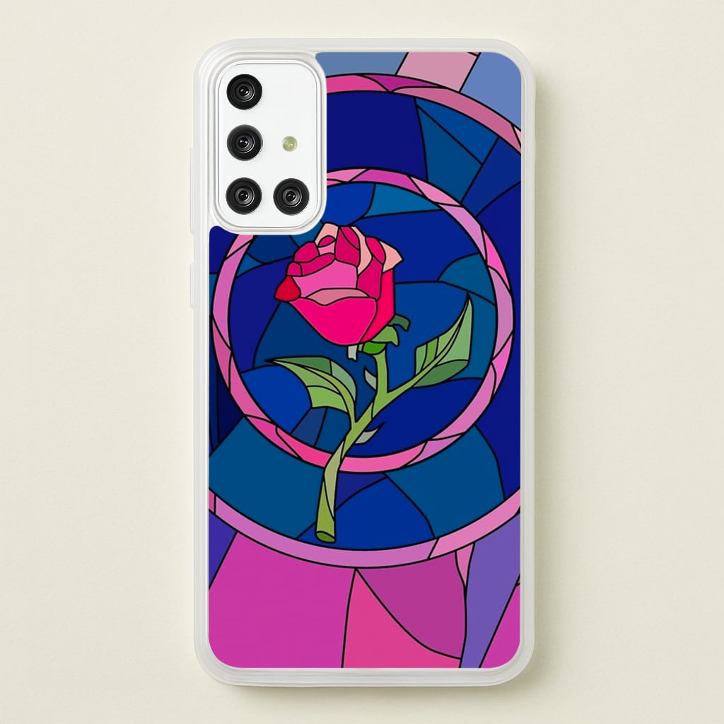 Glass Rose - Beauty - Disney Phone Case for Galaxy A71