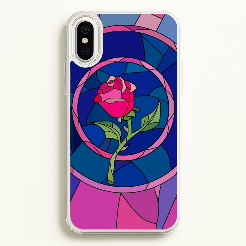 Glass Rose - Beauty - Disney Phone Case for iPhone XS Max