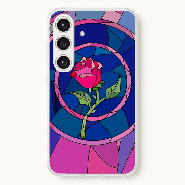 Glass Rose - Beauty - Disney Phone Case for Galaxy S24FE