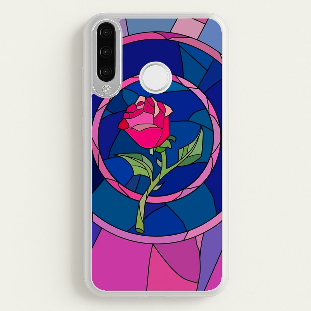 Glass Rose - Beauty - Disney Phone Case for Huawei P30 Lite
