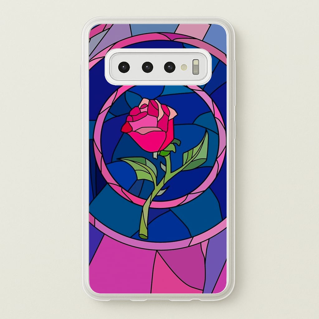 Glass Rose - Beauty - Disney Phone Case for Galaxy S10 Plus