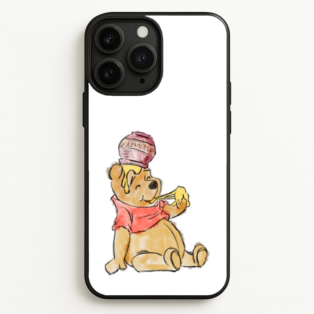 Winnie Sketch - Disney Phone Case for iPhone 11 Pro