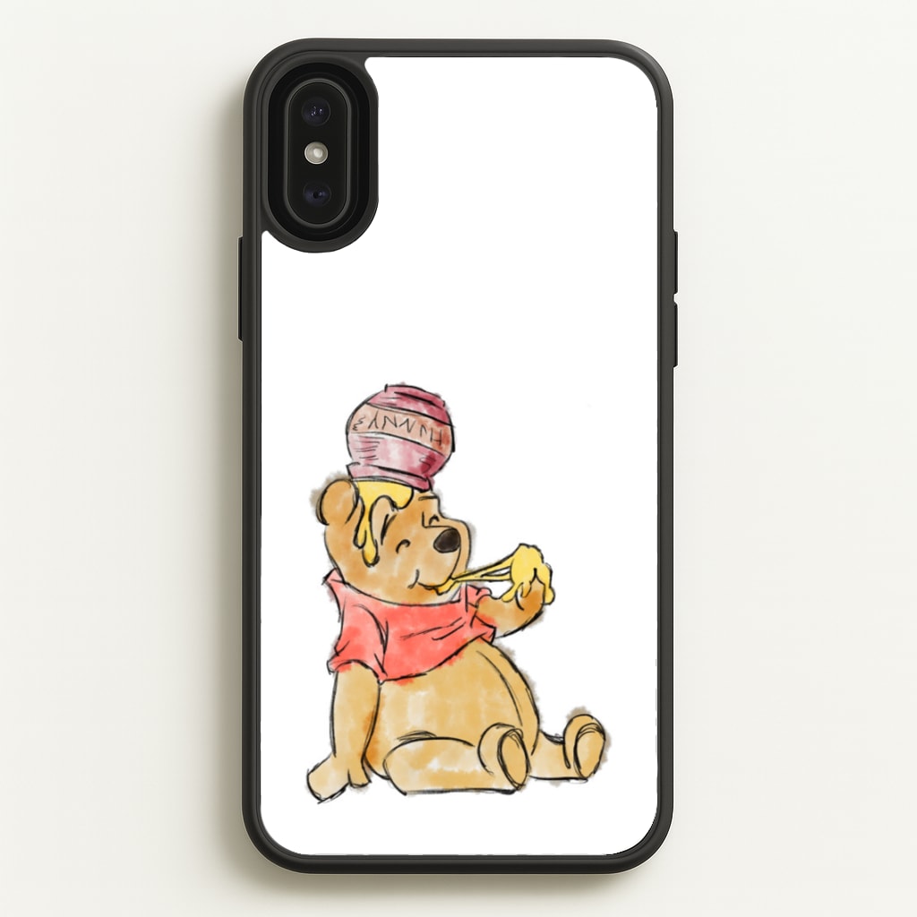 Winnie Sketch - Disney Phone Case for iPhone XS Max