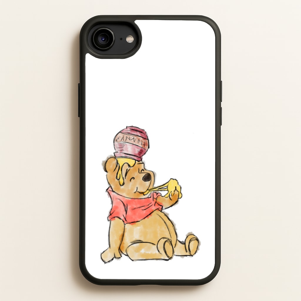 Winnie Sketch - Disney Phone Case for iPhone 6 / 7 / 8 / SE