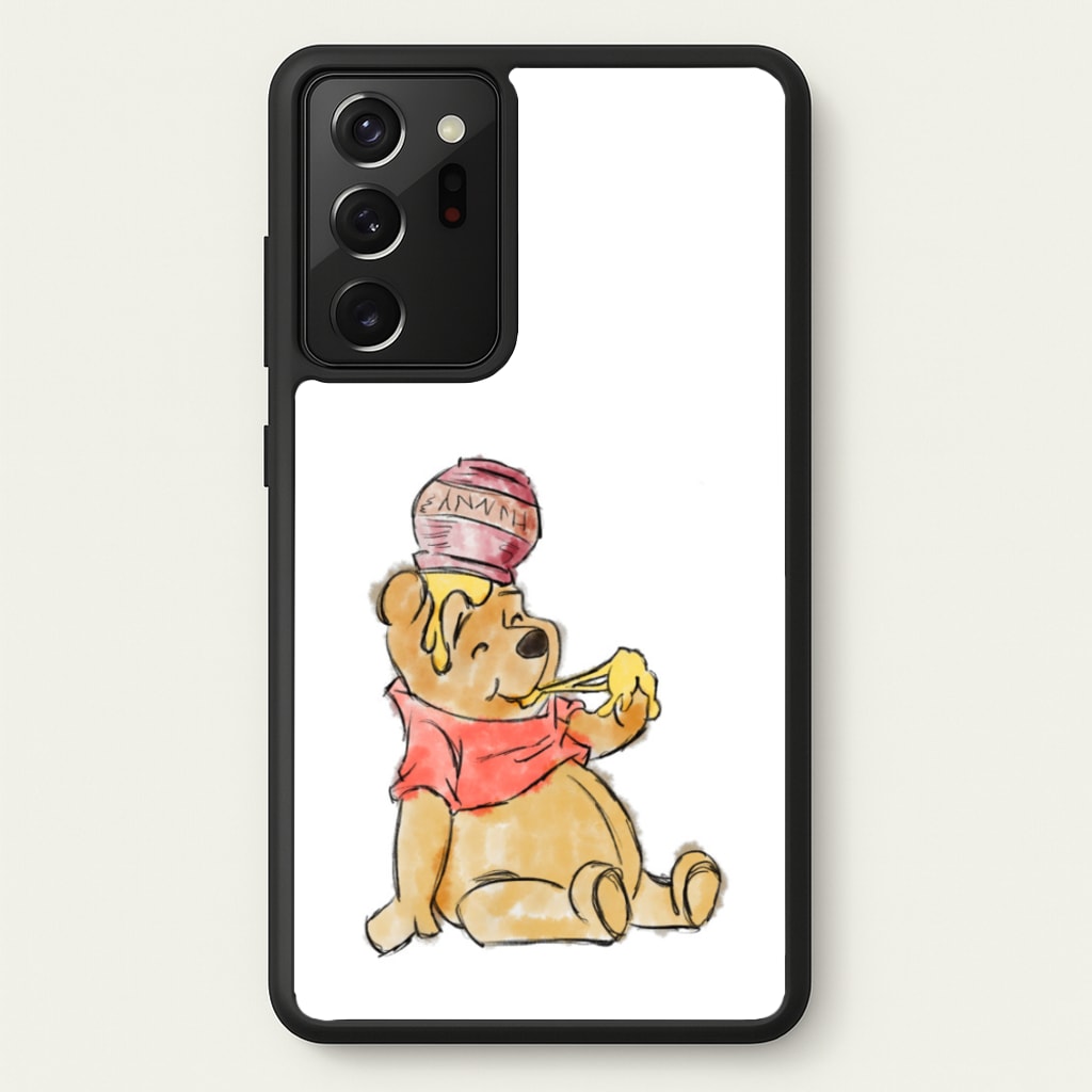 Winnie Sketch - Disney Phone Case for Galaxy Note 20 Ultra