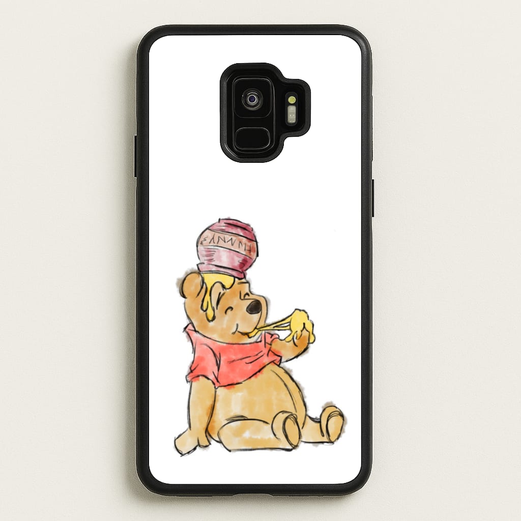 Winnie Sketch - Disney Phone Case for Galaxy S9
