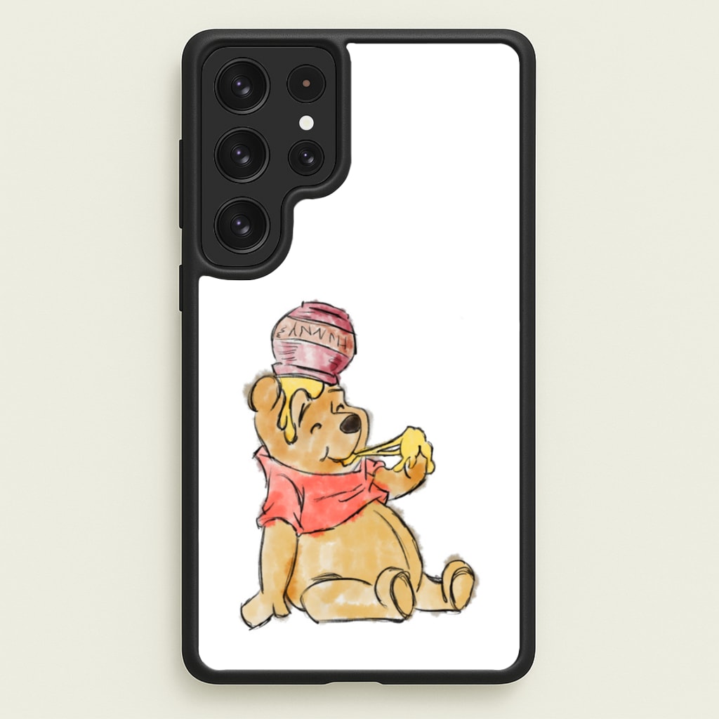 Winnie Sketch - Disney Phone Case for Galaxy S22 Ultra