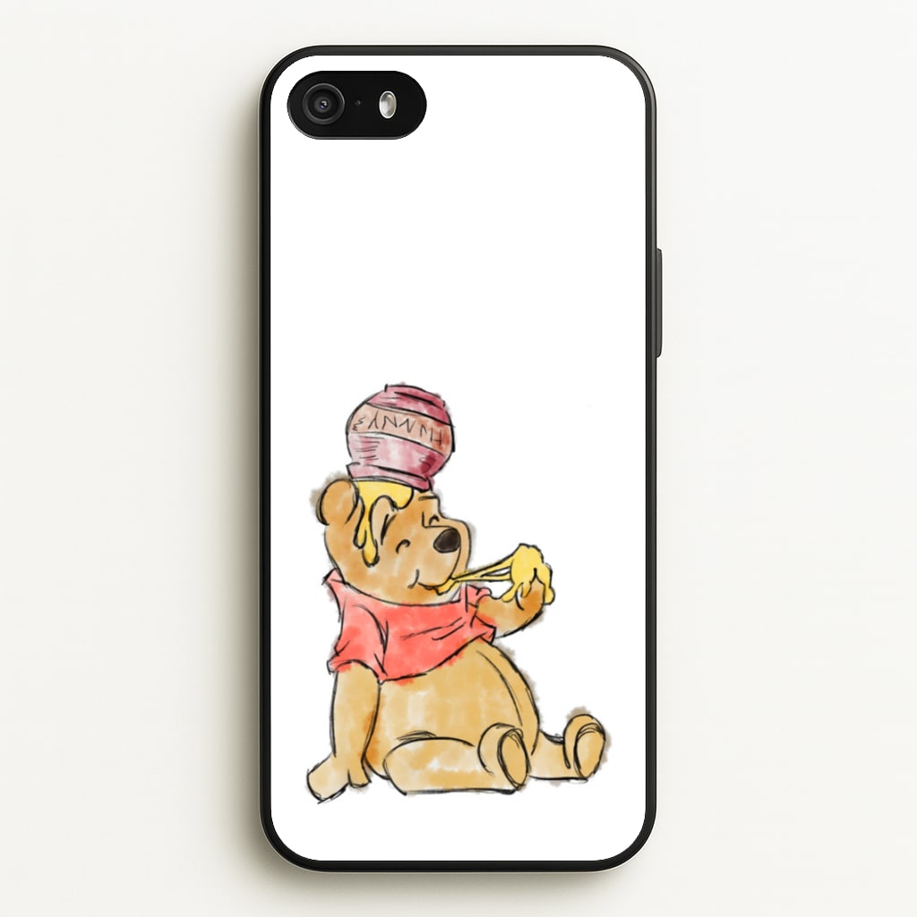 Winnie Sketch - Disney Phone Case for iPhone 5 / 5s / SE 2016