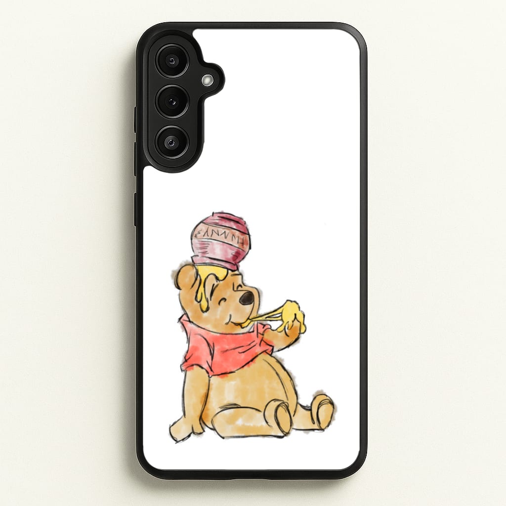 Winnie Sketch - Disney Phone Case for Galaxy A34