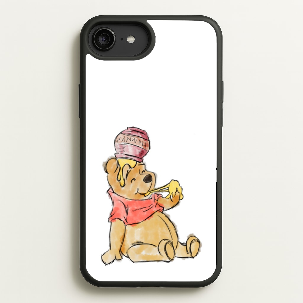 Winnie Sketch - Disney Phone Case for iPhone 6 Plus / 7 Plus / 8 Plus